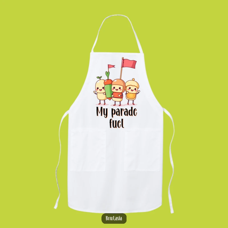 Funny Food Skewer Parade Apron: Cook Up Laughs in This Hilarious Kitchen Wear