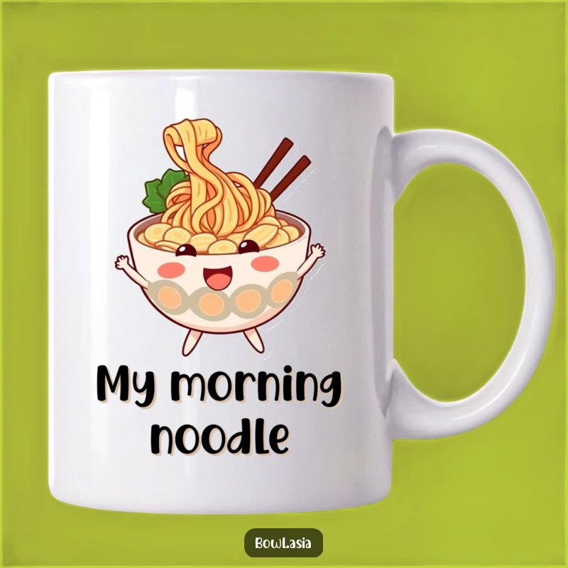 Funny Ramen Mug - Happy Noodle Lover Gift, Perfect for Foodies