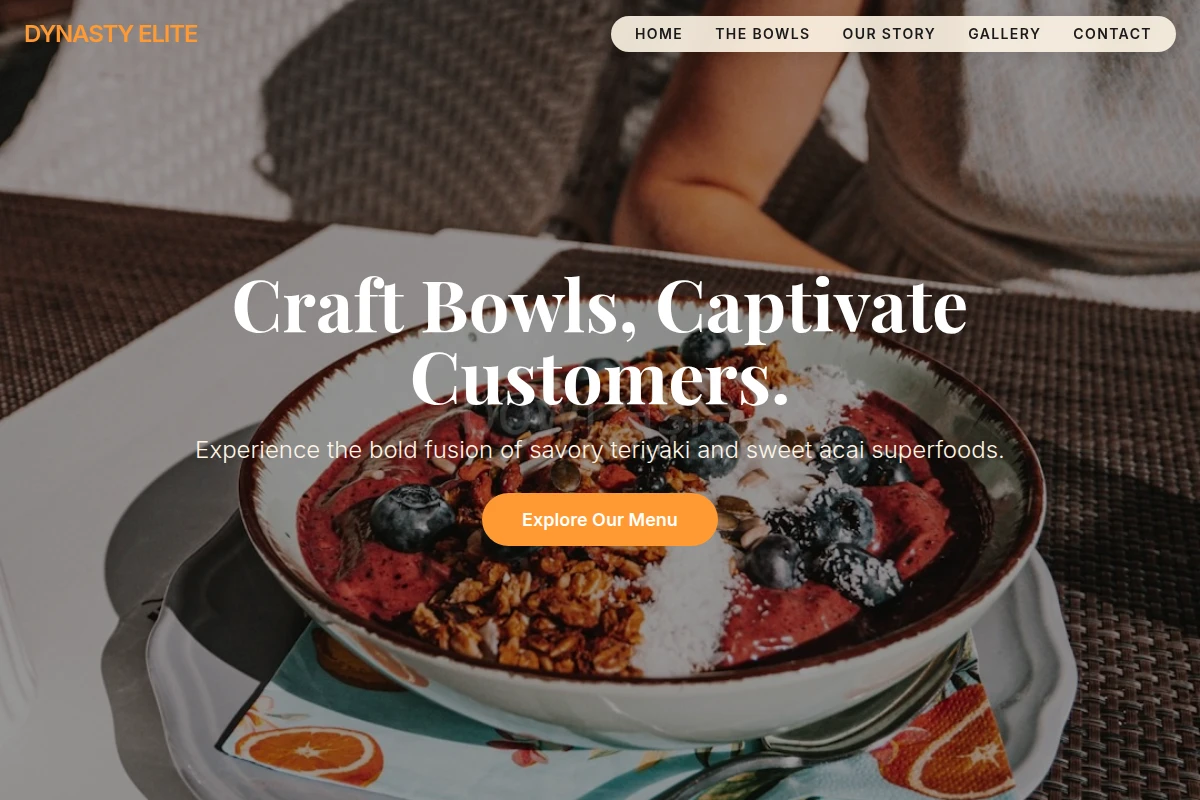Teriyaki Acai Bowl