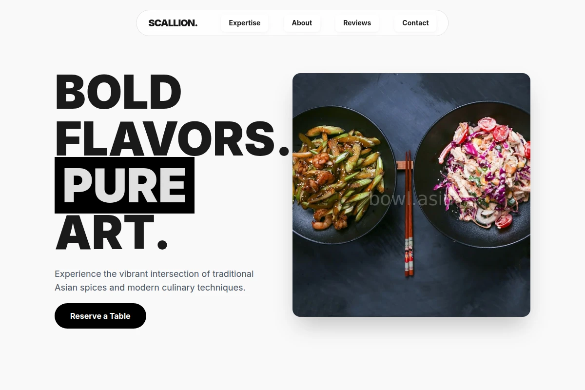 Scallion Asian Fusion Food