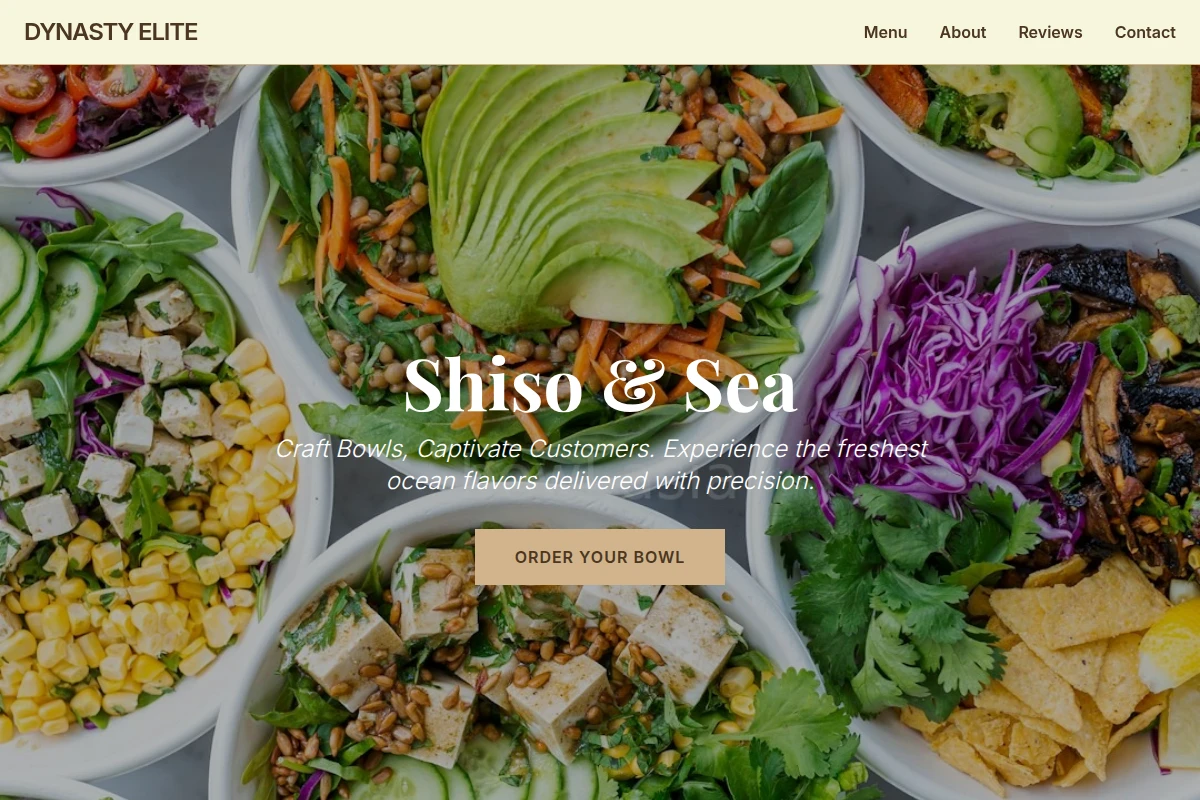 Shiso Poke Bowl