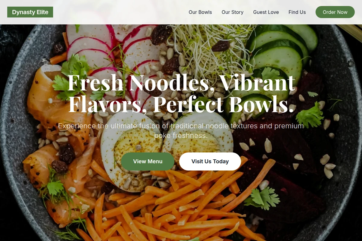 Noodle Poke Bowl