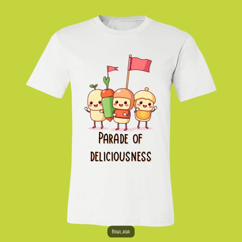 Funny Food Skewer Parade T-Shirt: Wearable Whimsy and a Hilarious Statement Piece