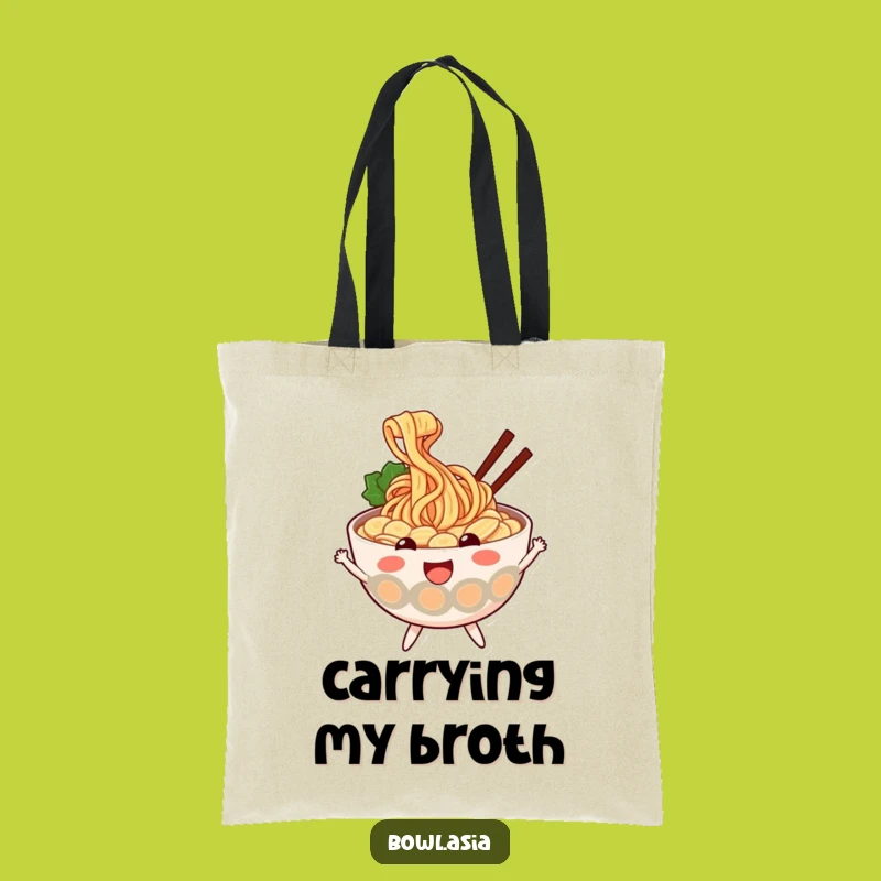 Funny Ramen Tote Bag - Noodle Lover Accessory, Great Funny Gift Idea